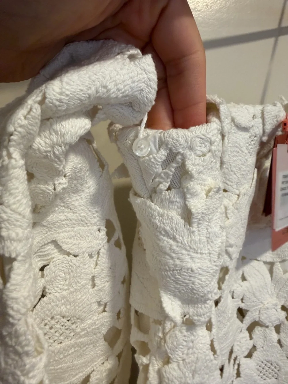 Cult Gaia Kaylina White Strapless Crochet Lace Maxi Dress Size 12 NEW! With tags - Picture 12 of 16